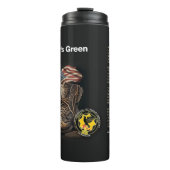 Fiddlers Groene Gedicht Thermische Tumbler Thermosbeker (Voorkant)