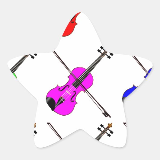 Fiddles Ster Sticker (Voorkant)