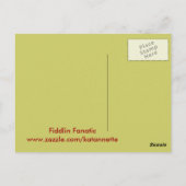 fiddlin fanatisme briefkaart (Achterkant)