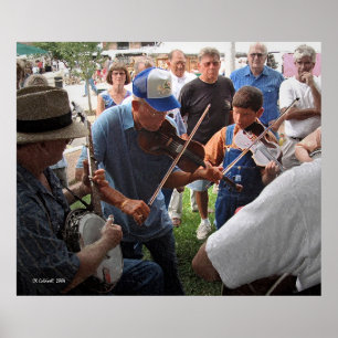 Fiddlin in Park Poster