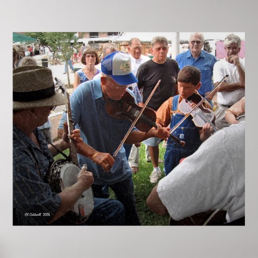 Fiddlin in Park Poster (Voorkant)