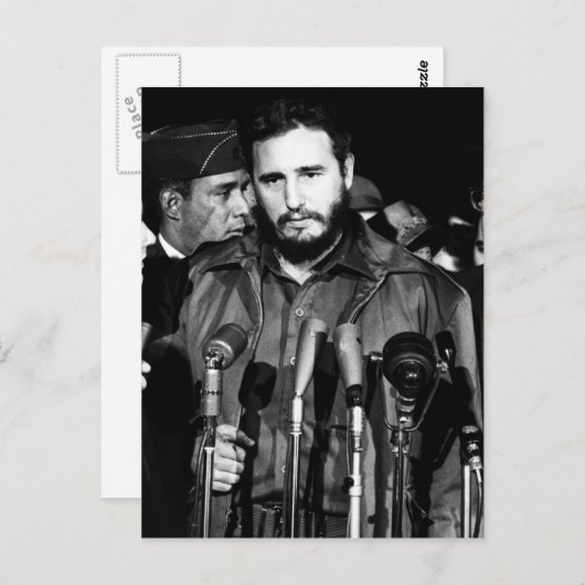 Fidel Castro 1959 Briefkaart (Voorkant / Achterkant)