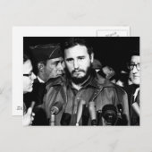 Fidel Castro 1959 Briefkaart (Voorkant / Achterkant)