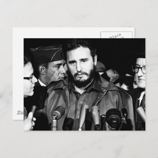 Fidel Castro 1959 Briefkaart (Voorkant / Achterkant)