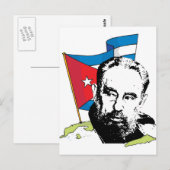 Fidel Castro Briefkaart (Voorkant / Achterkant)