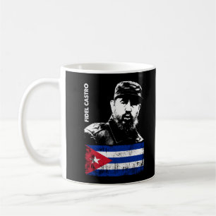 Fidel Castro Cuba Revolutie Cubaanse vlag Koffiemok