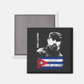 Fidel Castro Cuba Revolutie Cubaanse vlag Magneet (Voorkant / Achterkant)