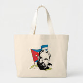 Fidel Castro Grote Tote Bag (Voorkant)