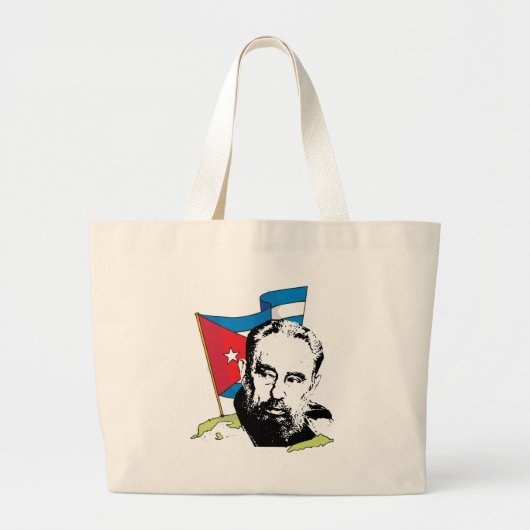 Fidel Castro Grote Tote Bag (Voorkant)