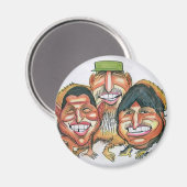 fidel castro , hugo chavez , evo morales magneet (Voorkant / Achterkant)