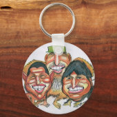 fidel castro , hugo chavez , evo morales sleutelhanger (Voorkant)