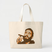 Fidel Castro met Cigar Portrait Canvas tas (Voorkant)