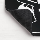 Fidel Castro met Cigar Portrait Mousepad Muismat (Hoek)