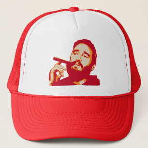 Fidel Castro met Cigar Portrait Pet