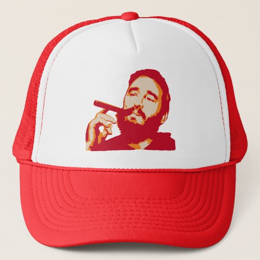 Fidel Castro met Cigar Portrait Pet (Voorkant)