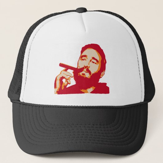 Fidel Castro met Cigar Portrait Pet (Voorkant)