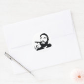 Fidel Castro met Cigar Portrait Sticker (Envelop)