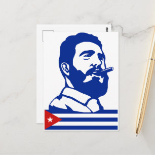 Fidel Castro, president, revolutie, Cuba, Havana Briefkaart