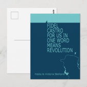 Fidel Castro, president, revolutie, Cuba, Havana Briefkaart (Voorkant / Achterkant)