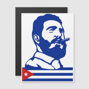 Fidel Castro, president, revolutie, Cuba, Havana Magnetische Uitnodiging