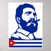 Fidel Castro, president, revolutie, Cuba, Havana Poster (Voorkant)