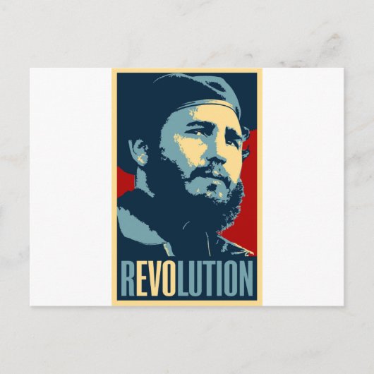 Fidel Castro - President van de Cubaanse revolutie Briefkaart (Voorkant)