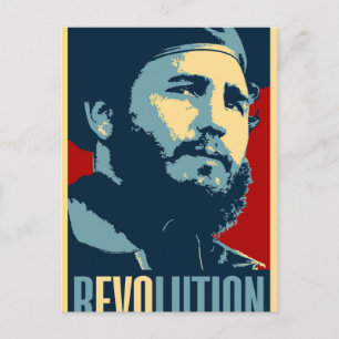Fidel Castro - President van de Cubaanse revolutie Briefkaart