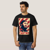 "Fidel Castro Retro Propaganda" T-shirt (Voorkant volledig)