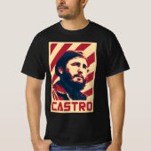 "Fidel Castro Retro Propaganda" T-shirt (Voorkant)