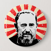Fidel Castro Ronde Button 4,0 Cm (Voorkant)