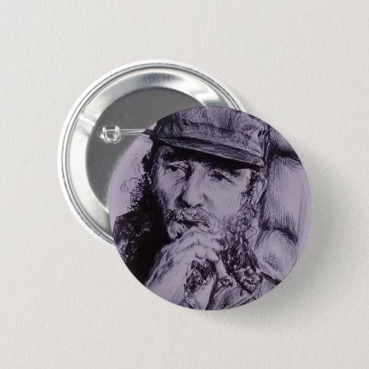 Fidel Castro Ronde Button 5,7 Cm (Voorkant /achterkant)