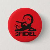 Fidel Castro Ronde Button 5,7 Cm (Voorkant)