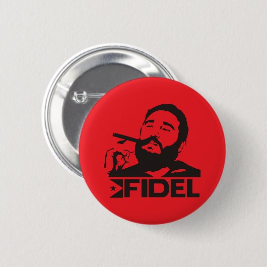 Fidel Castro Ronde Button 5,7 Cm (Voorkant /achterkant)
