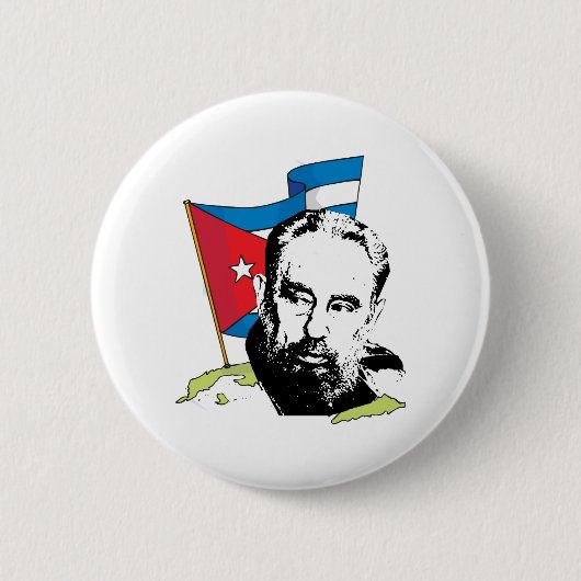 Fidel Castro Ronde Button 5,7 Cm (Voorkant)