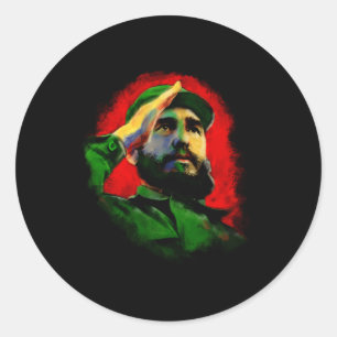 Fidel Castro Ronde Sticker