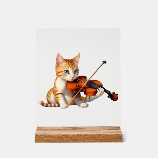 Fidel Kitty Acryl Bord (Voorkant)