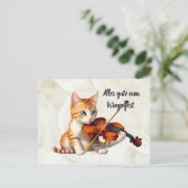 Fidel Kitty Briefkaart (Staand voorkant)