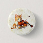 Fidel Kitty Ronde Button 3,2 Cm (Voorkant)