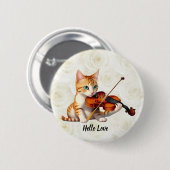 Fidel Kitty Ronde Button 5,7 Cm (Voorkant /achterkant)
