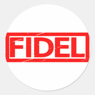 Fidel Stamp Ronde Sticker