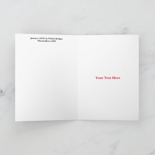 Fidelia Bridges Bedankkaart (Binnen)