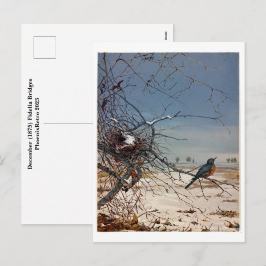 Fidelia Bridges Feestdagenkaart (Voorkant / Achterkant)