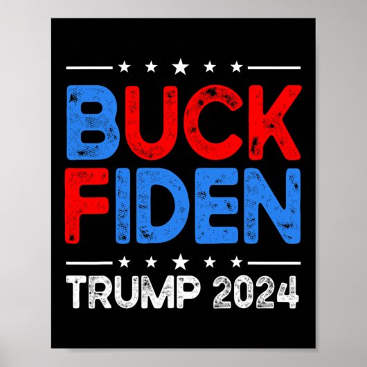 Fiden Anti Biden Grappige Impeach Joe Biden - Trum Poster (Voorkant)