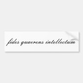 fides quaerens intellectueel bumpersticker (Voorkant)