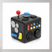 Fidget Cube Stress Speelgoed Poster (Voorkant)