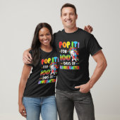 Fidget Pop IT 100e dag Kindergarten Unicorn Ki T-shirt (Unisex)