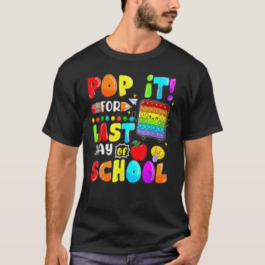 Fidget Pop voor de laatste dag van de tweede graad T-shirt (Voorkant)