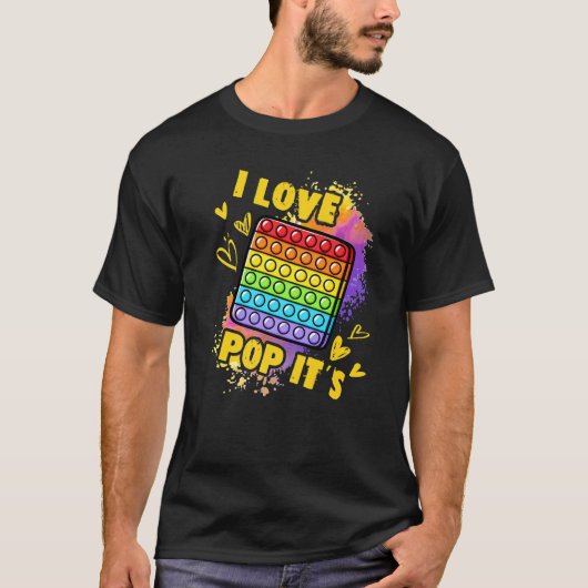 Fidget Speelgoed Pop voor kinderen, liefdesPop Het T-shirt (Voorkant)