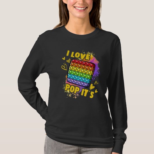 Fidget Speelgoed Pop voor kinderen, liefdesPop Het T-shirt (Voorkant)