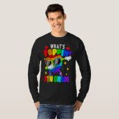 Fidget Speelgoed wat Poppin 5e graad 100e dag van T-shirt (Voorkant volledig)